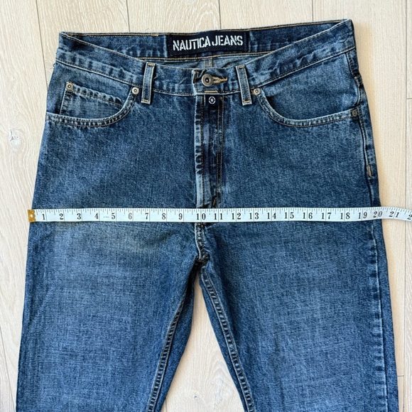 Vintage Nautica Men's Dark Denim Straight Jeans Size 30 Made in USA - Picture 3 of 13